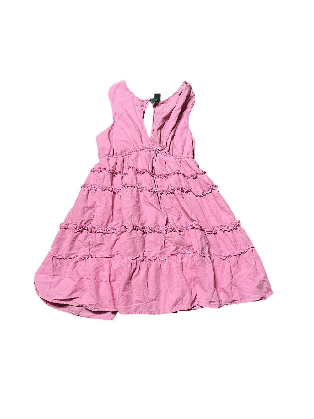 Wild Fable Women's Mini Tiered Ruffle Babydoll Dress in Rose Pink